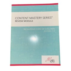 ATI Content Mastery Series Review Modules 2019 Set 9 Books Study Test RN Nursing