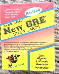 Exambusters New GRE Study Cards Algebra, Geometry, Vocabulary