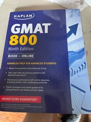 Kaplan Test Prep Ser.: Kaplan GMAT 800 : Advanced Prep for Advanced Students(New