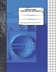 Graph Paper Composition Notebook: 110 Pages – Quad Ruled 4×4 – 8.5″ x 11″ Large