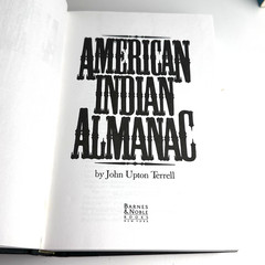AMERICAN INDIAN ALMANAC John Upton Terrell HC 1994 Barnes & Noble AS SHOWN