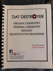 2026 DAT Destroyer – DAT Study Guide by Dr. Jim Romano | Biology, Chem, Math
