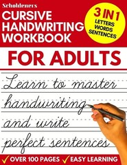 Cursive Handwriting Workbook for Adults Learn Cursive Writing Book FROM USA