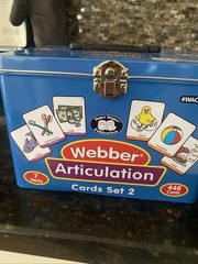 Webber Articulation Cards (SH, CH, TH, F, V, K, G) by S. Webber (Flash Cards)