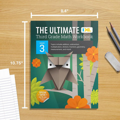 The IXL Ultimate 3Rd Grade Math Workbook, Activity Book for Kids Ages 8-9 Coveri