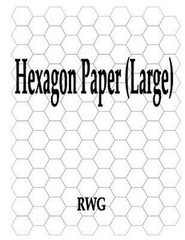 Hexagon Paper (Large): 50 Pages 8.5 X 11 (Paperback or Softback)