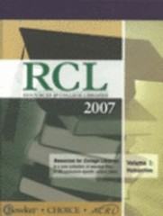 Resources for College Libraries : Science and Technology Hardcove