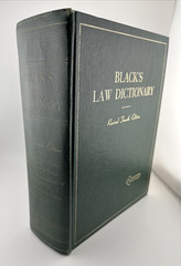 Black’s Law Dictionary Revised 4th Edition 1968 Hardcover West Publishing