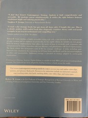 University of Calgary Contemporary Strategy Analysis 8e Set by Robert M. Grant