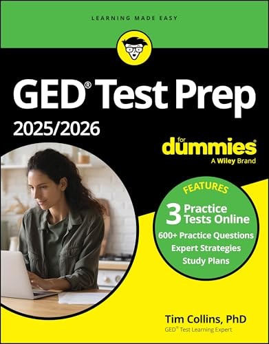 GED Test Prep 20252026 For Dum – GOOD
