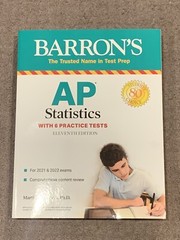 Barron’s Test Prep Ser.: AP Statistics : With 6 Practice Tests by Martin 11th