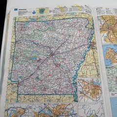 Rand McNally Road Atlas 1998 United States. Travel Map- folded corners