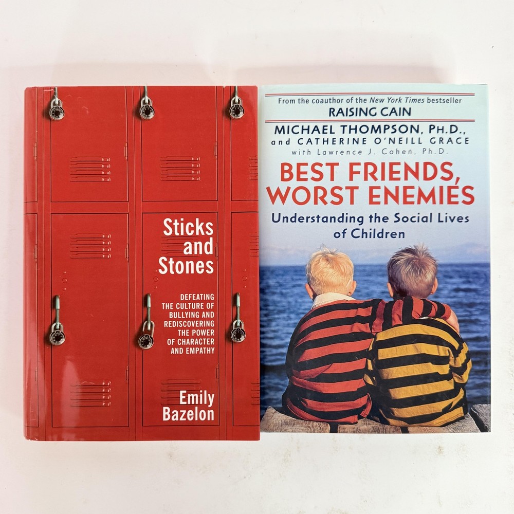 Bullying Friendship Kids Book Lot 2 Bazelon Thompson HC DJ Nonfiction