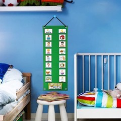 Visual Schedule Chart for Kids – Daily Routine & Autism Learning Tool Green