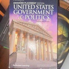 AMSCO AP United States Government & Politics 1st Ed David Wolfford Perfection L…