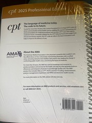 AMA CPT 2025 Professional Edition Spiral Bound Official Medical Coding Textbook
