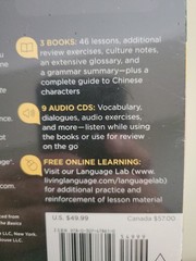 Living Language Mandarin Chinese Complete Edition Box Set Books Audio CDs Sealed