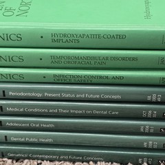 Dental Clinics of North America Books ~ Lot of 9 Mixed Years Vintage