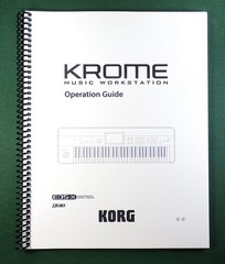 Korg Krome Instruction Manual: Full Color 142 Pages & Protective Covers!