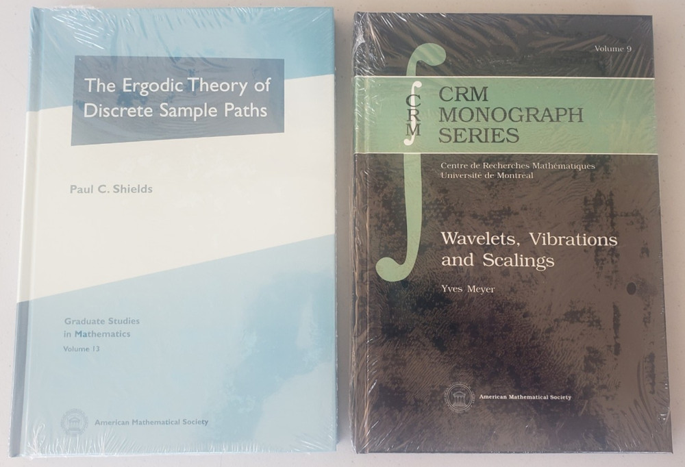 Shields Ergodic Theory + Meyer Wavelets Vibrations Scalings AMS NEW SEALED Lot