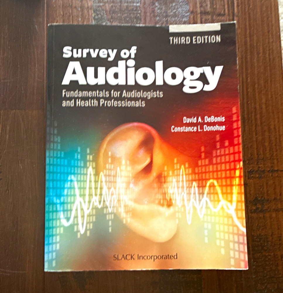 SLACK Incorporated Survey of Audiology 3rd Edition Paperback 2019 Textbook