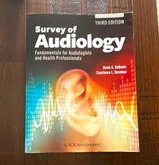 SLACK Incorporated Survey of Audiology 3rd Edition Paperback 2019 Textbook