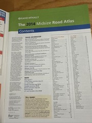 2014 Rand McNally Midsize Road Atlas 8 x 10 1/2′ U.S. Canada Mexico