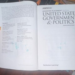 AMSCO AP United States Government & Politics 1st Ed David Wolfford Perfection L…