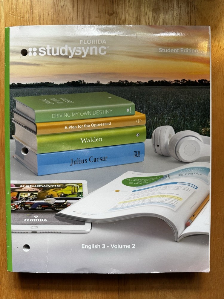 Florida Studysynch English 3 Volume 2 Curriculum Workbook
