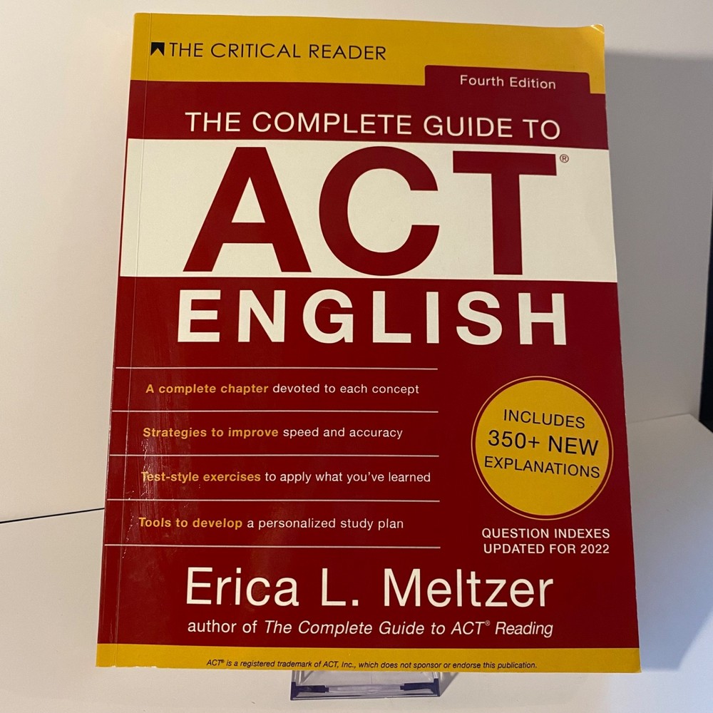 The Complete Guide to ACT English 4th Edition Erica Meltzer Paperback