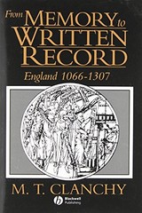 From Memory to Written Record: England 1066 – 1307 (Revised) – Book – Very Good