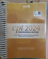 CPT 2024 Professional Edition (CPT coding book by AMA)