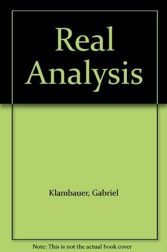 Real analysis