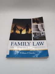 Family Law : The Essentials by William P. Statsky (2014, Trade Paperback) 3rd ed