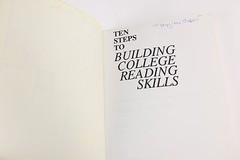 USED Book/Workbook Ten Steps to College Reading Skills & Sentence Sense Writting