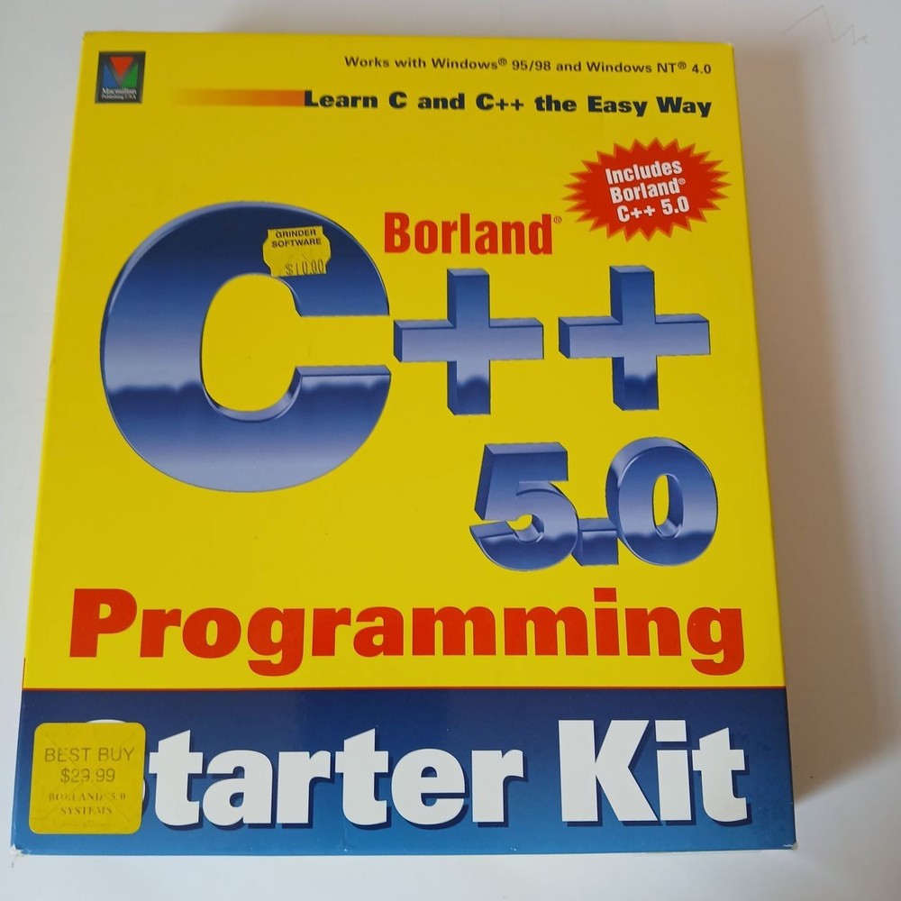 C++ 5.0 Programming Starter Kit Windows 95/99 NT 4.0 Vintage