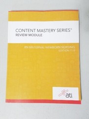 ATI Content Mastery Series Review Modules 2019 Set 9 Books Study Test RN Nursing