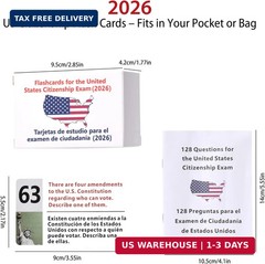 US Citizenship Flash Cards 2026, 128 Official USCIS Civics Questions and Answers