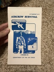Aircrew Survival Guide US Air Force Sept 1985 Book