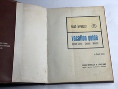 1965 RAND MCNALLY VACATION GUIDE FOR UNITED STATES, MEXICO & CANADA