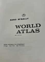 Rand McNally World Atlas Imperial Edition Vintage 1967 Hardcover 294 Pages