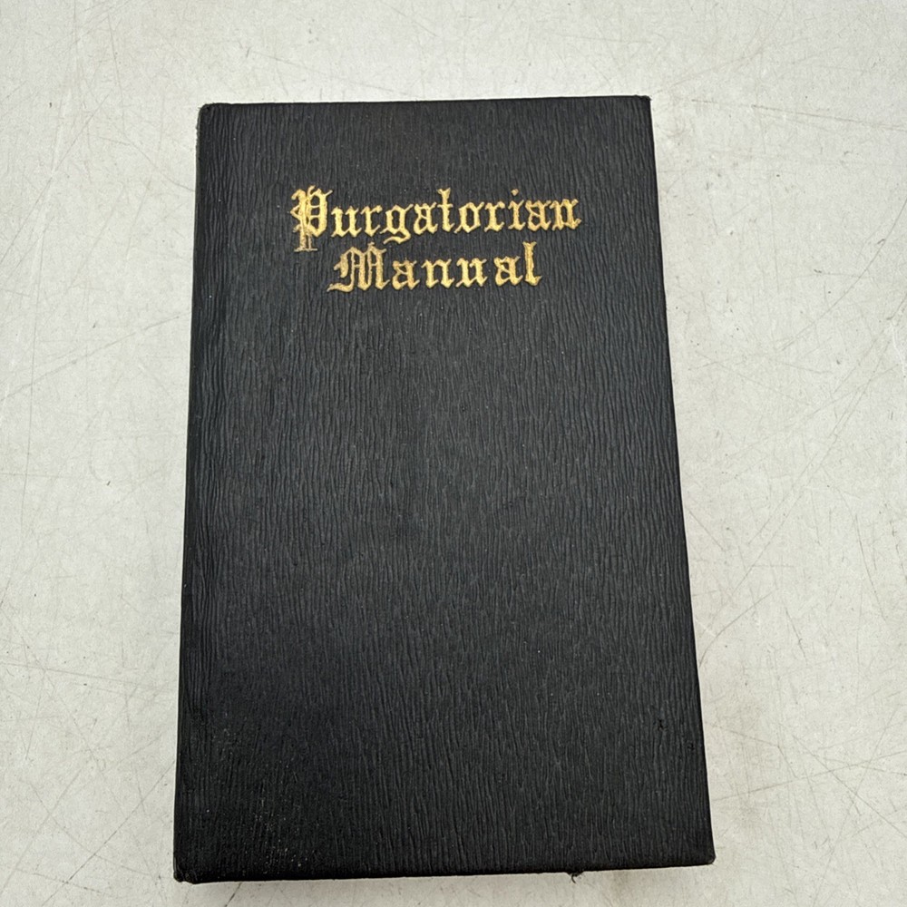 1946 Purgatorian Manual Society Catholic Prayer Book Devotional EXCELLENT COND.