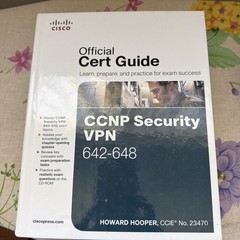 CCNP SECURITY VPN 642-648 OFFICIAL CERT GUIDE (CERT By Howard Hooper – Hardcover