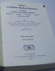 Taber’s Cyclopedic Medical Dictionary 5th Edition 1948