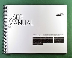 Samsung WB110F Instruction Manual: Full Color 147 Pages & Protective Covers