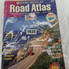 Rand McNally Road Atlas 1998 United States. Travel Map- folded corners