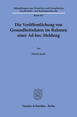 Moritz Jacob Die Veröffentlichung von Gesundheitsdaten i (Paperback) (UK IMPORT)