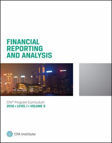 2016 CFA Program Curriculum Level I Volume 3 by WILEY GLOBAL CFA INSTITUTE