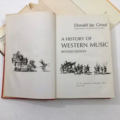 A History of Western Music Donald Jay Grout HBDC Revised Edition 818 pages 1973