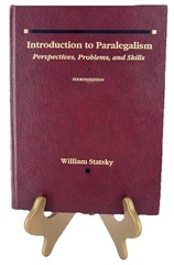 Introduction to Paralegalism By William Statsky 4th Fourth Edition Text Book HC